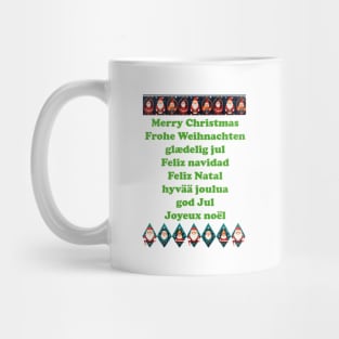 Merry Christmas in Various Languages Mug